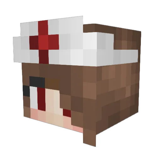 Laur9304 Minecraft avatar head, 3D render