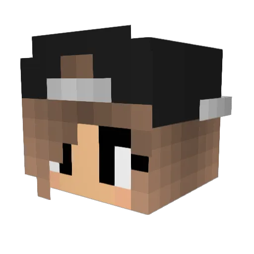 Laur98 Minecraft avatar head, 3D render