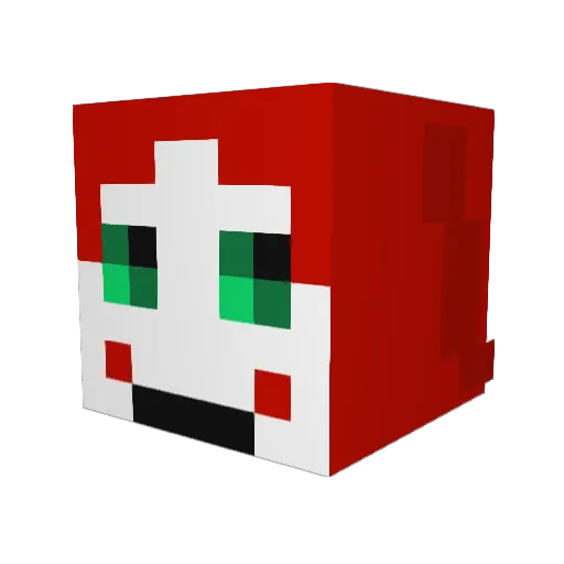 Laura0815 Minecraft avatar head, 3D render