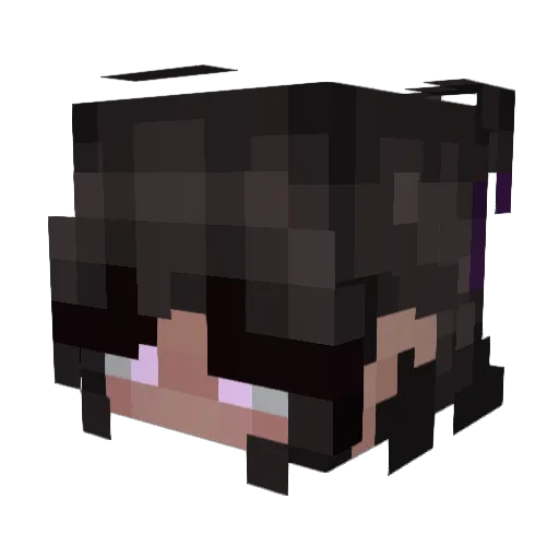 Laura111001 Minecraft avatar head, 3D render