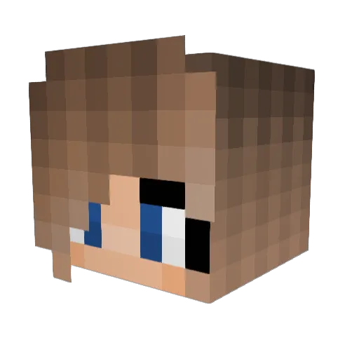 Laura505 Minecraft avatar head, 3D render