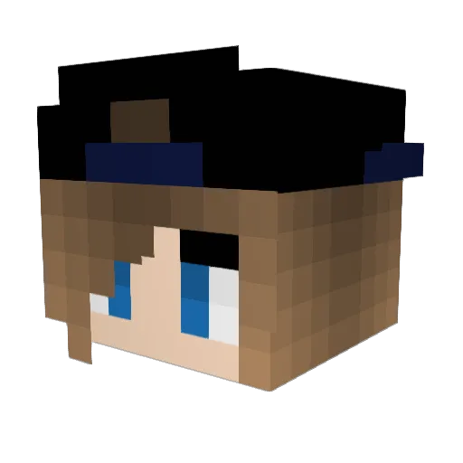 Laura958 Minecraft avatar head, 3D render