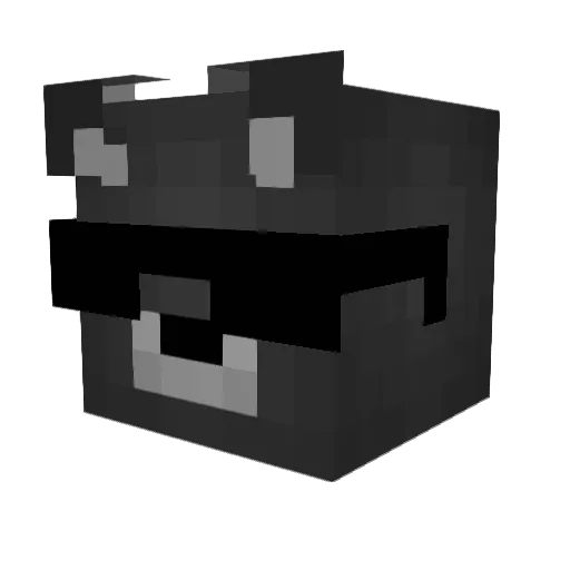 LauraHirsch1 Minecraft avatar head, 3D render