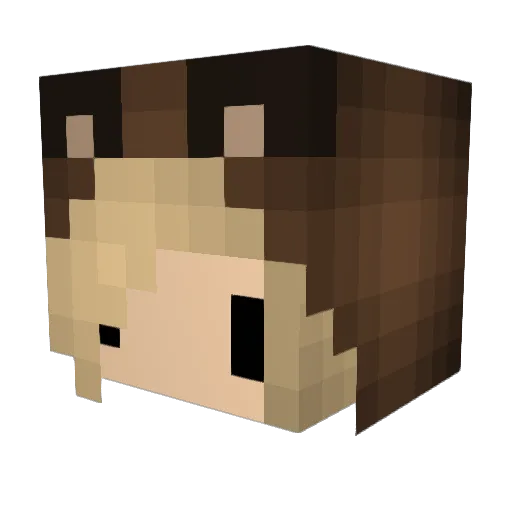 LauraPlayz Minecraft avatar head, 3D render