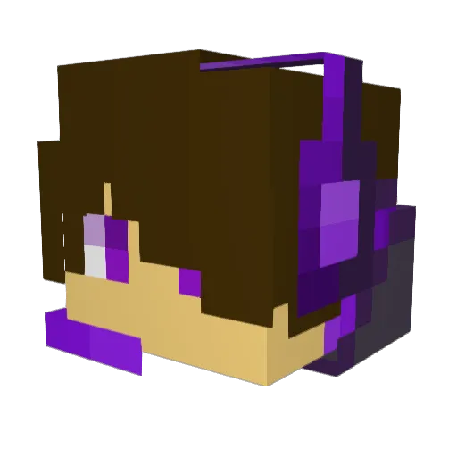 LauraT1693 Minecraft avatar head, 3D render