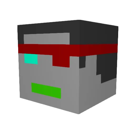 LauraZee Minecraft avatar head, 3D render
