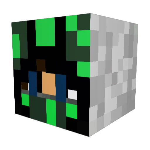 Laura_237 Minecraft avatar head, 3D render