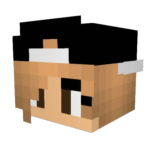 Laura_365 Minecraft avatar head, 3D render