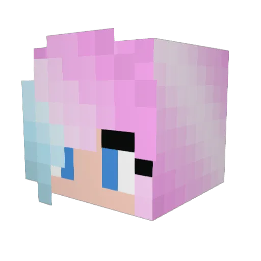 Laura_AYK Minecraft avatar head, 3D render