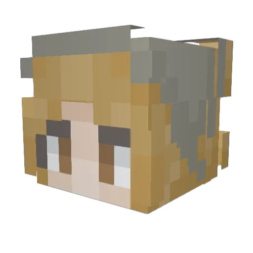 Laura_Bell5 Minecraft avatar head, 3D render