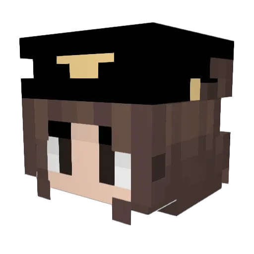 Laura_Victoria Minecraft avatar head, 3D render