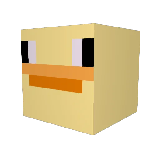 Lauraakkerman Minecraft avatar head, 3D render