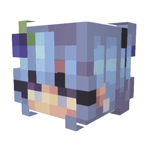 Laurallama1 Minecraft avatar head, 3D render