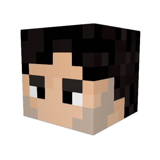 Laurange_ Minecraft avatar head, 3D render