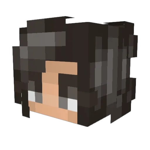 Lauraxox80 Minecraft avatar head, 3D render