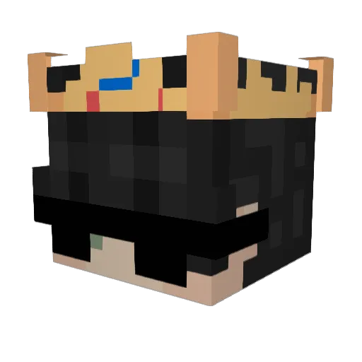 Laureki Minecraft avatar head, 3D render