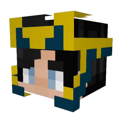 Lauren_DL Minecraft avatar head, 3D render
