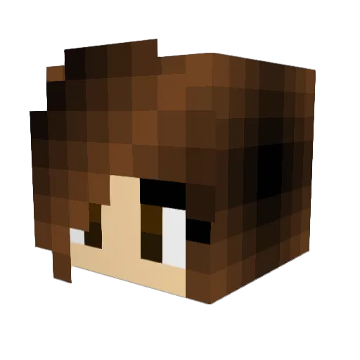 Lauren_Minecraft Minecraft avatar head, 3D render