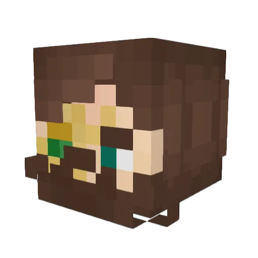 Laurence117 Minecraft avatar head, 3D render