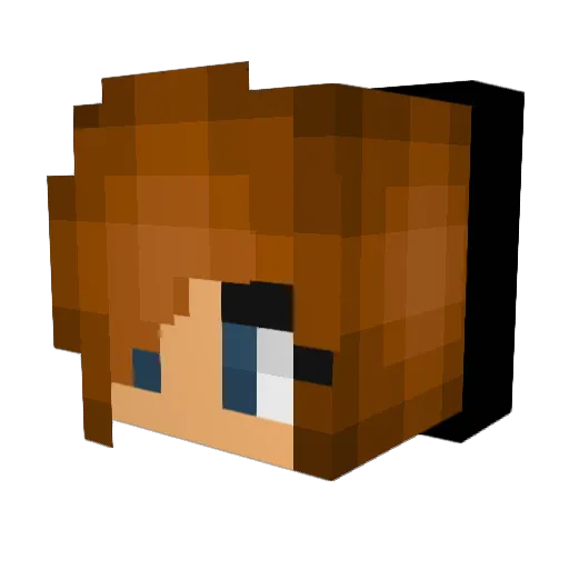 Laurenliberec Minecraft avatar head, 3D render