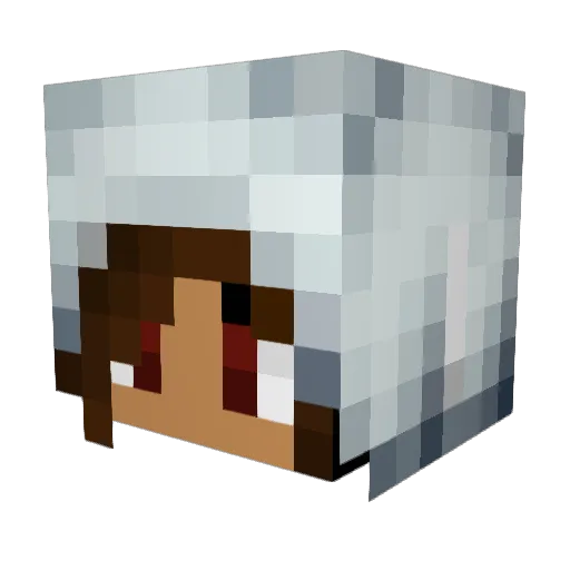 LaurentDeerie Minecraft avatar head, 3D render