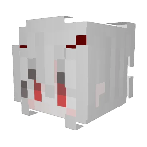 Laurentina_ Minecraft avatar head, 3D render