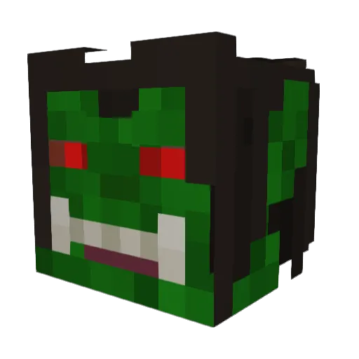 LauresN Minecraft avatar head, 3D render