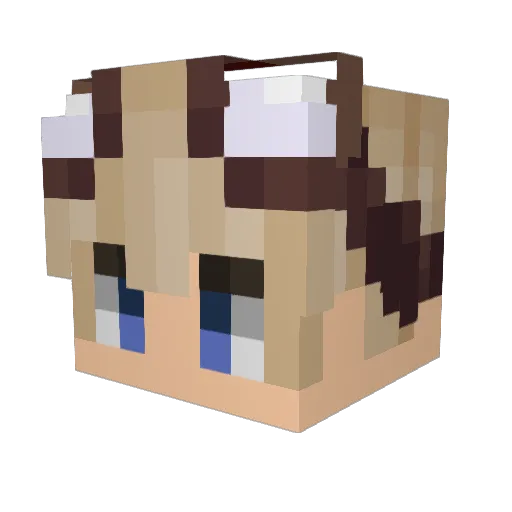 Lauri111 Minecraft avatar head, 3D render
