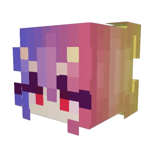 LauriCookie Minecraft avatar head, 3D render