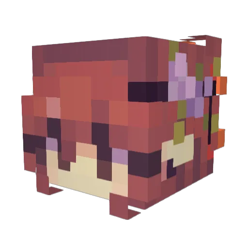 Lauriana_ Minecraft avatar head, 3D render