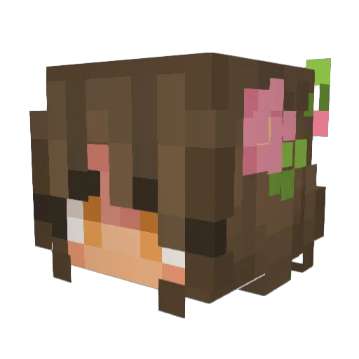 Laurie_143 Minecraft avatar head, 3D render