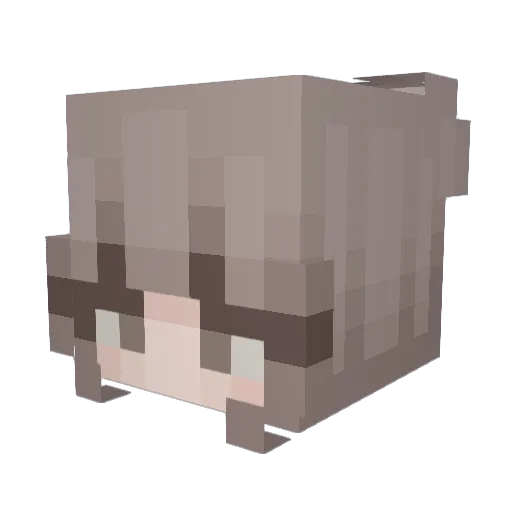 Laurie_Games Minecraft avatar head, 3D render
