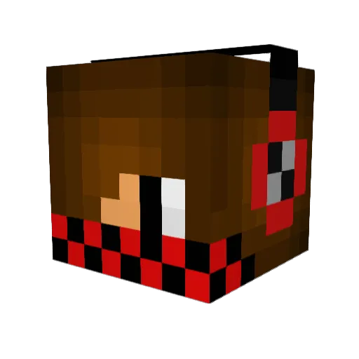 Laurieland Minecraft avatar head, 3D render