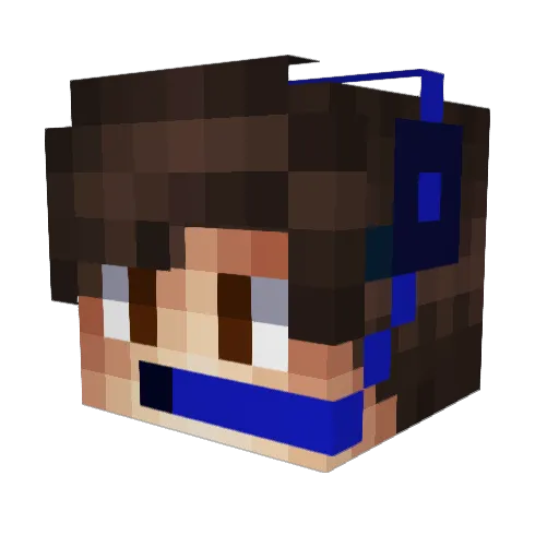 Laurin_W Minecraft avatar head, 3D render