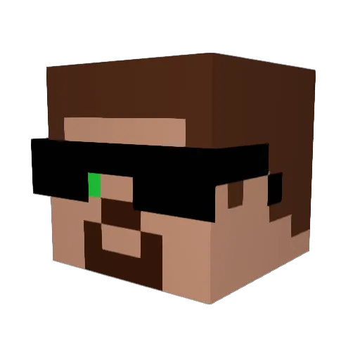 Lauriplayer456 Minecraft avatar head, 3D render