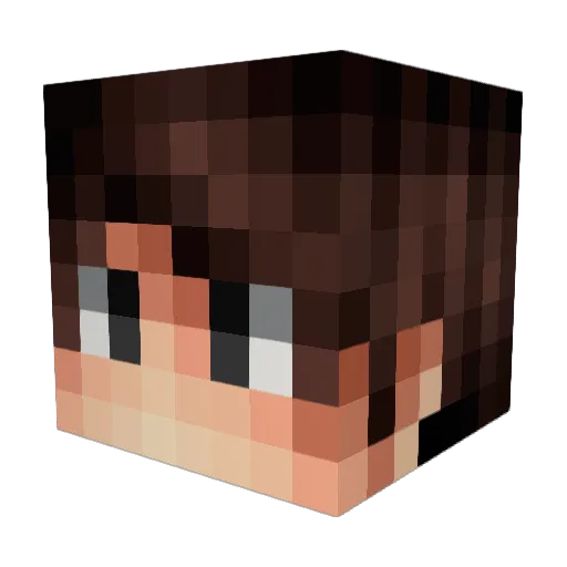 Lauro_And34 Minecraft avatar head, 3D render
