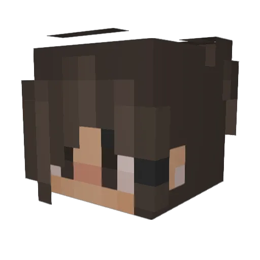 Lauryblock0426 Minecraft avatar head, 3D render