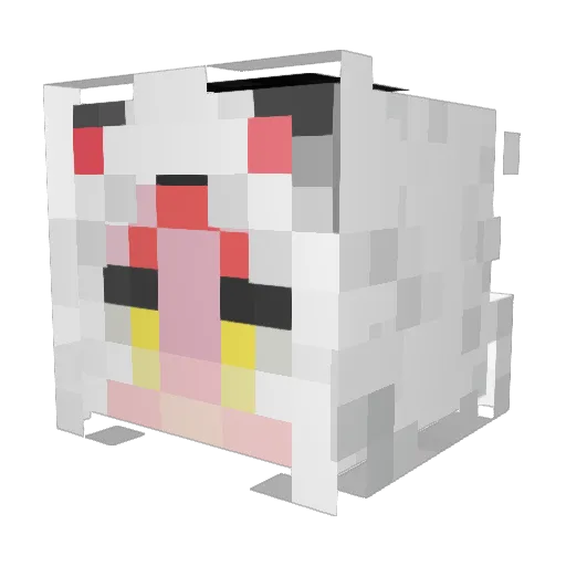 LausSt Minecraft avatar head, 3D render