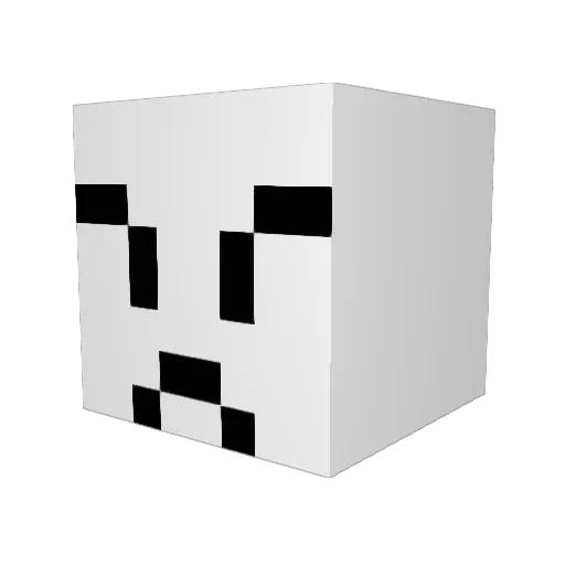 Laustno_1 Minecraft avatar head, 3D render
