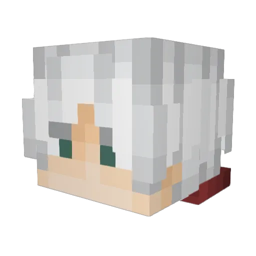 Lautarito49 Minecraft avatar head, 3D render