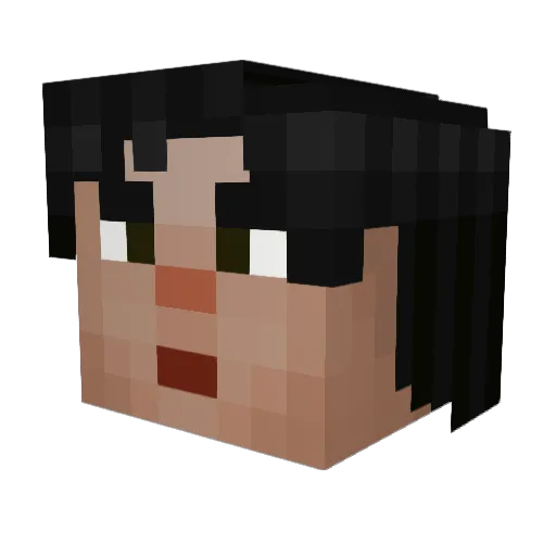 LautaroMC Minecraft avatar head, 3D render