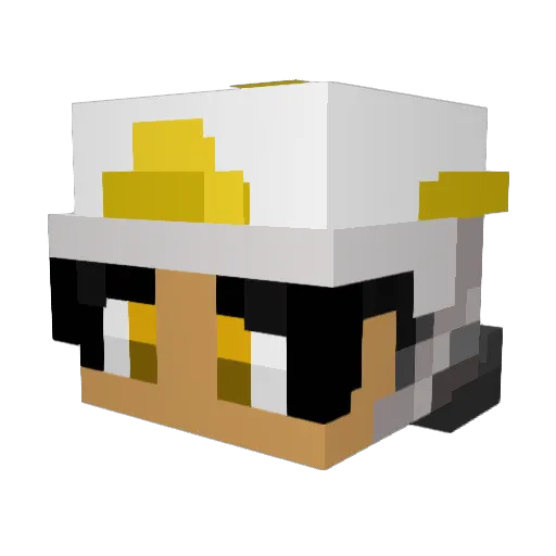 Lauti108 Minecraft avatar head, 3D render
