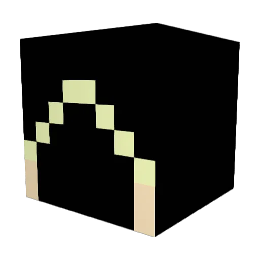 LautiFW Minecraft avatar head, 3D render