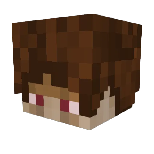 Lautjuh_ Minecraft avatar head, 3D render