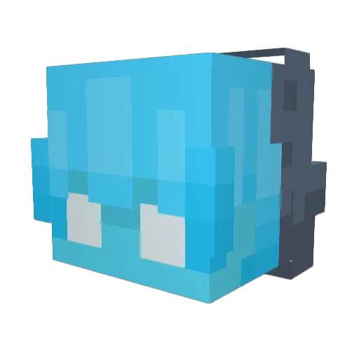 LautrixMC Minecraft avatar head, 3D render
