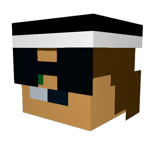 Lauty_98 Minecraft avatar head, 3D render