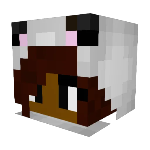 LauzeeZombie Minecraft avatar head, 3D render