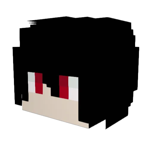 Lav1n Minecraft avatar head, 3D render
