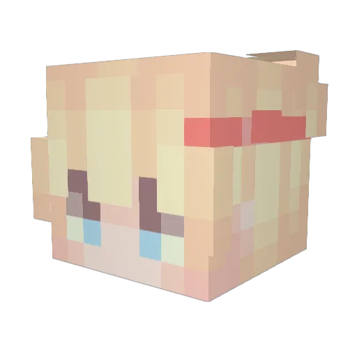 LavUlU4 Minecraft avatar head, 3D render