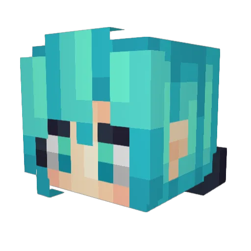 LavaBckt Minecraft avatar head, 3D render